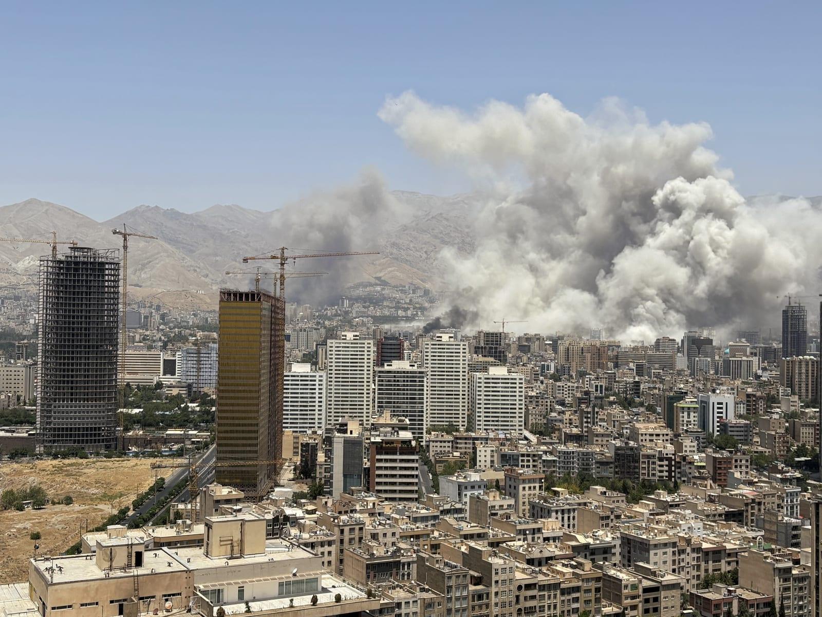 Damage in Tehran after an Israeli airstrike, June 2025