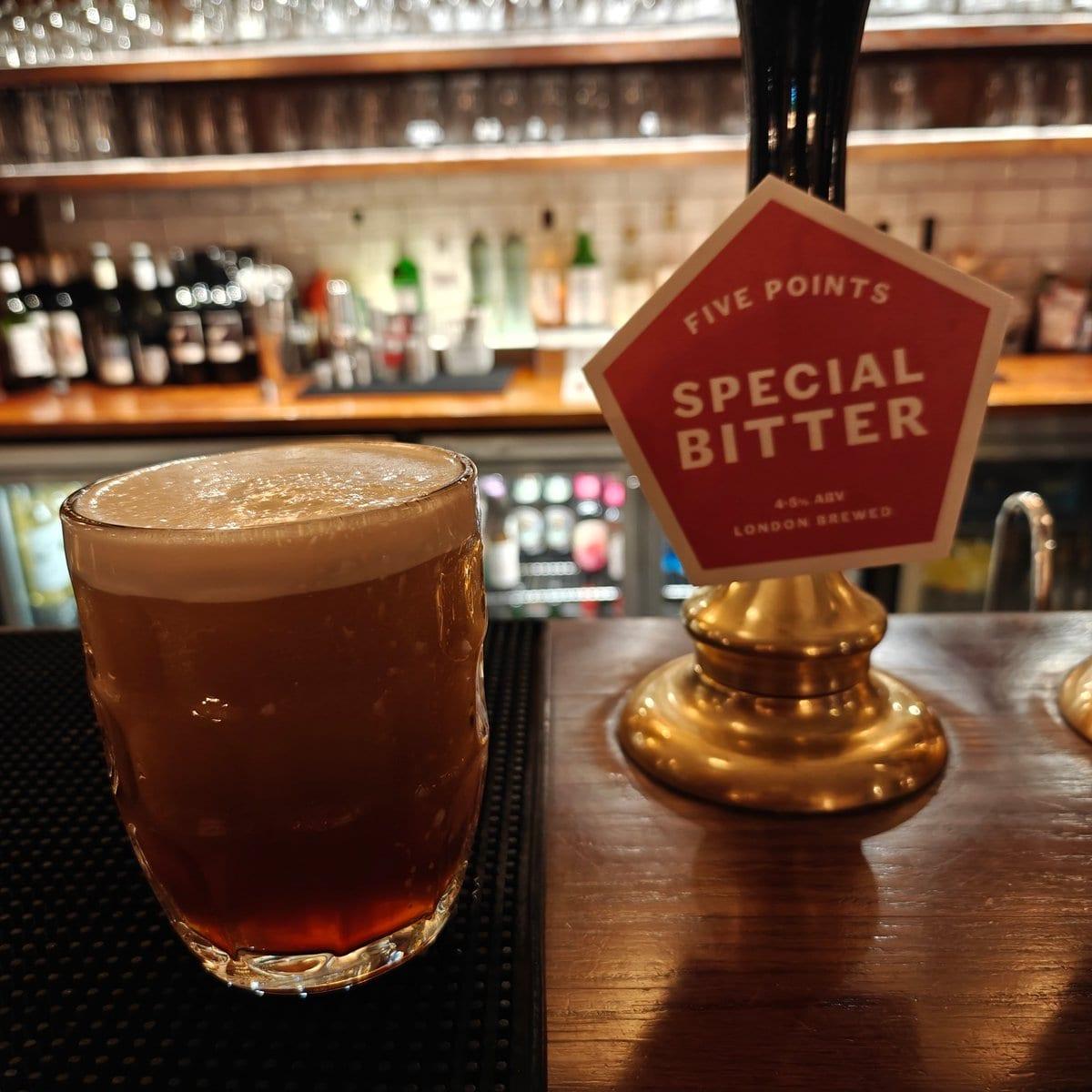A pint of special bitter