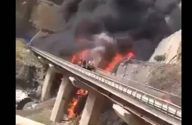 Fuel Tanker Collides With Bus Carrying Umrah Pilgrims Near Medina, Fire Kills 45 Indian Pilgrims