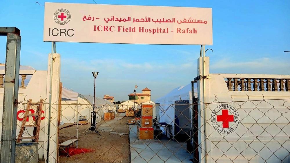ICRC and Red Cross societies open a field hospital in Rafah as Gaza health services collapse