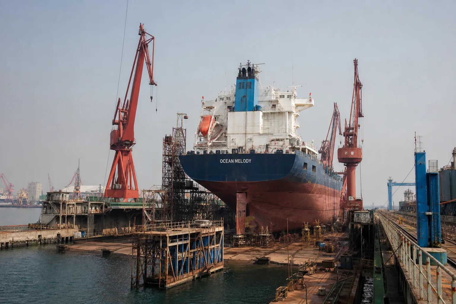 Fire on Liberian-Flagged Ocean Melody Kills 25 at Qingdao Shipyard