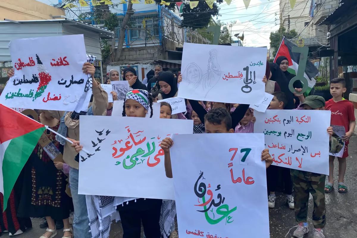 Israeli Air Raids Strike Ain Al-Hilweh Camp as Palestinian Refugees Mark Nakba Anniversary