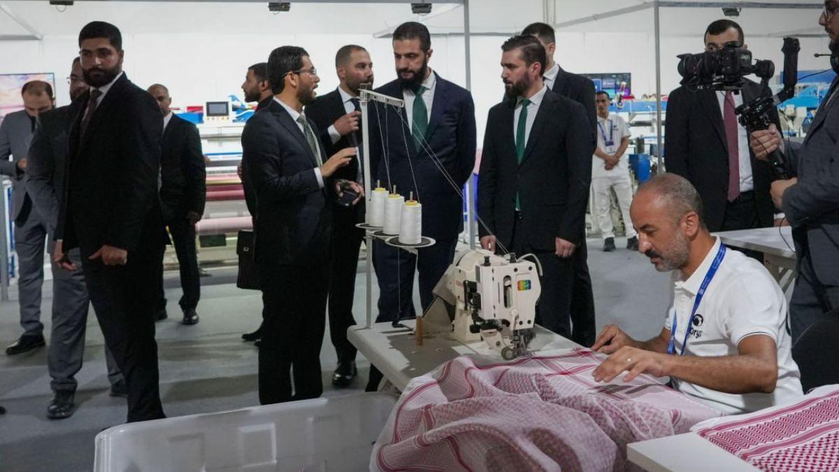 Ahmed Al-Sharaa Inaugurates NAS TEX 2026 Textile Exhibition in Damascus to Create Jobs