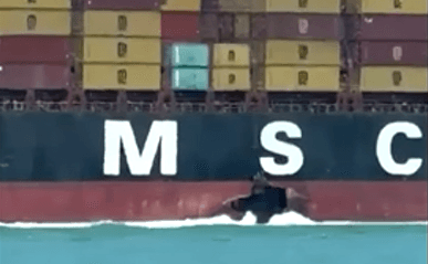 IRGC Navy strikes US-Israeli cargo ship MSC Sariska in retaliation for attack on Iranian vessel