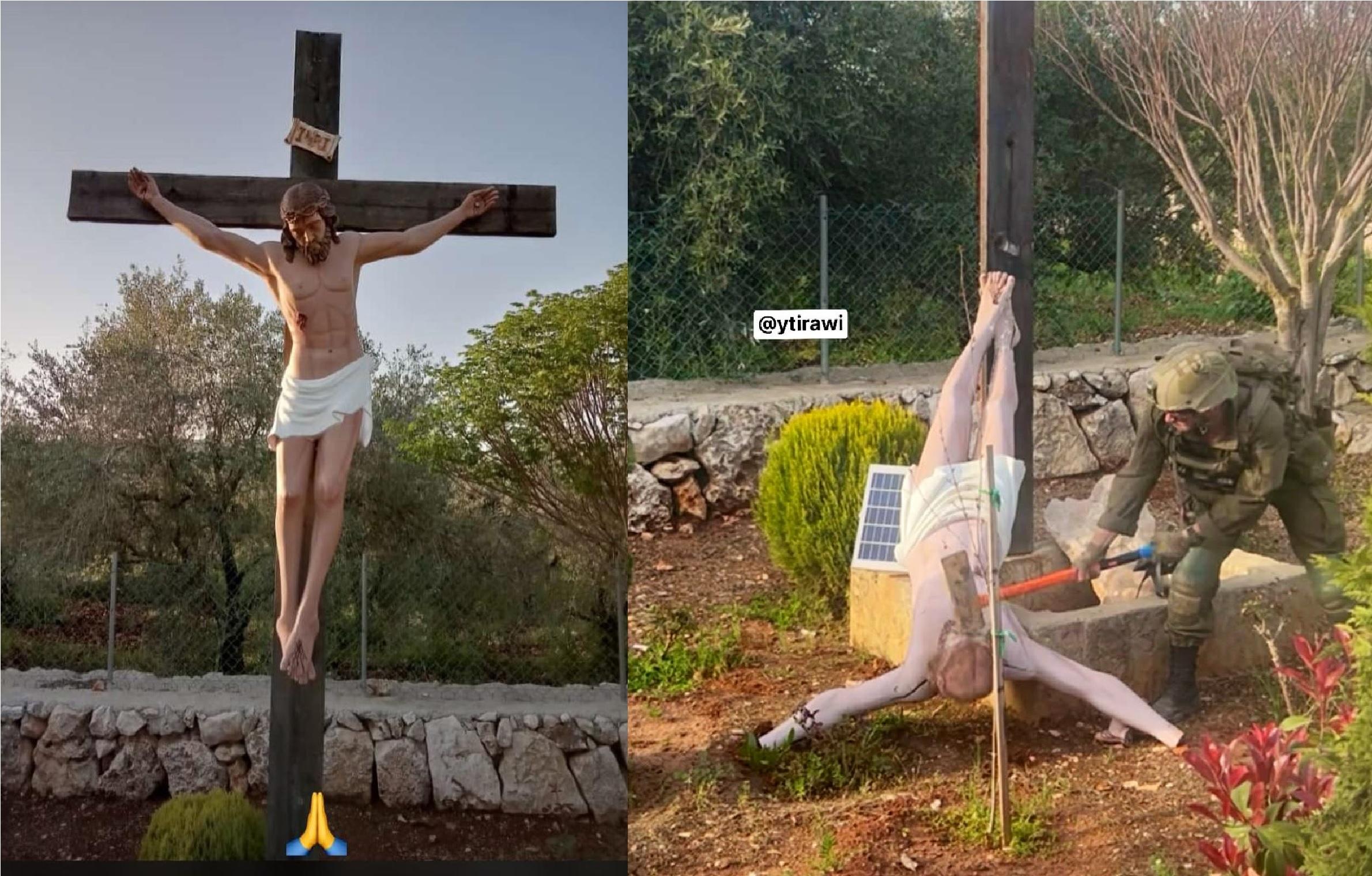 Netanyahu Condemns Israeli Soldier Smashing Jesus Statue in Debl, Lebanon, Orders Probe