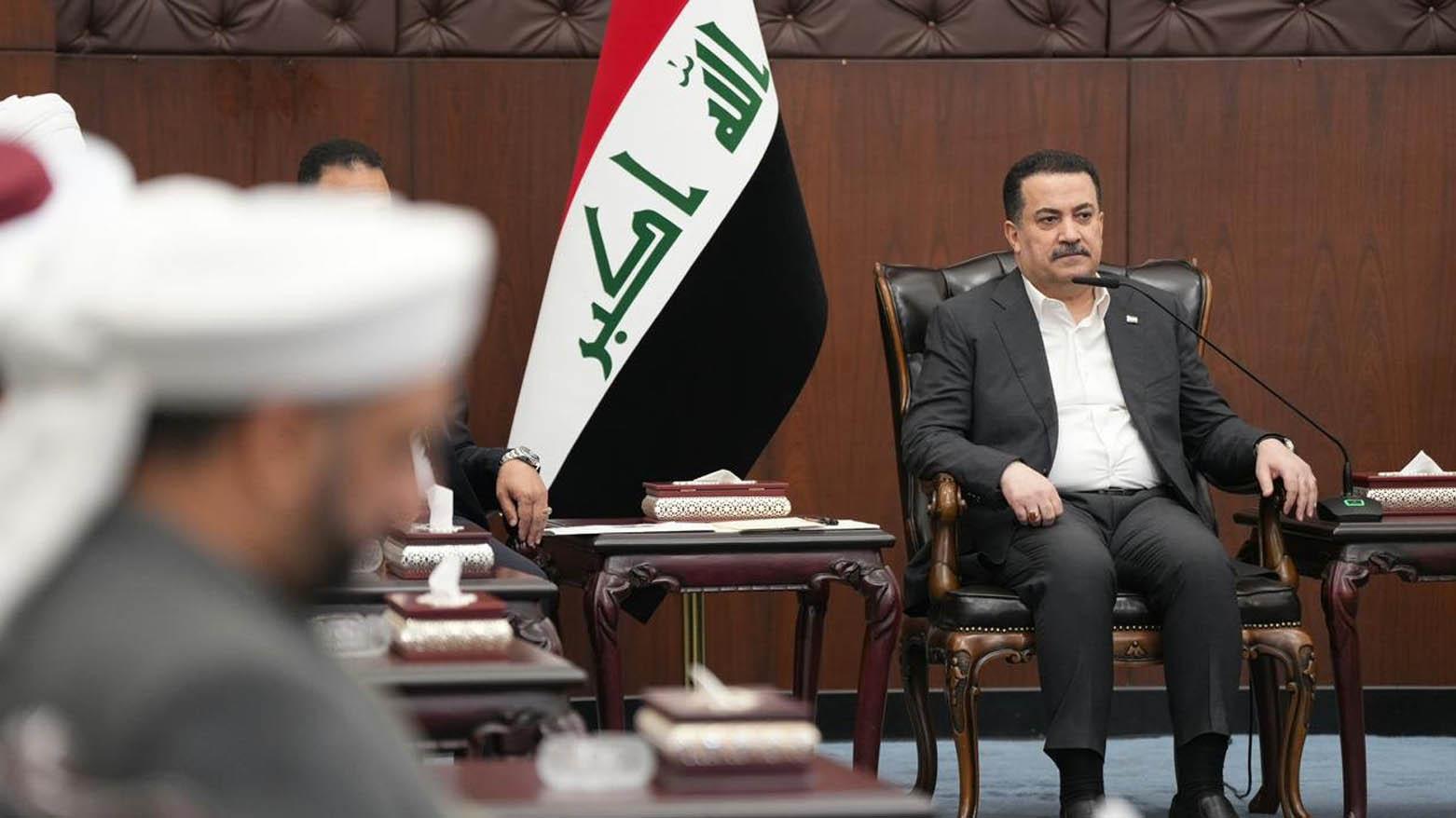 Iraq's Sudani: War decisions rest with state institutions; attacks on embassies risk dangerous consequences.