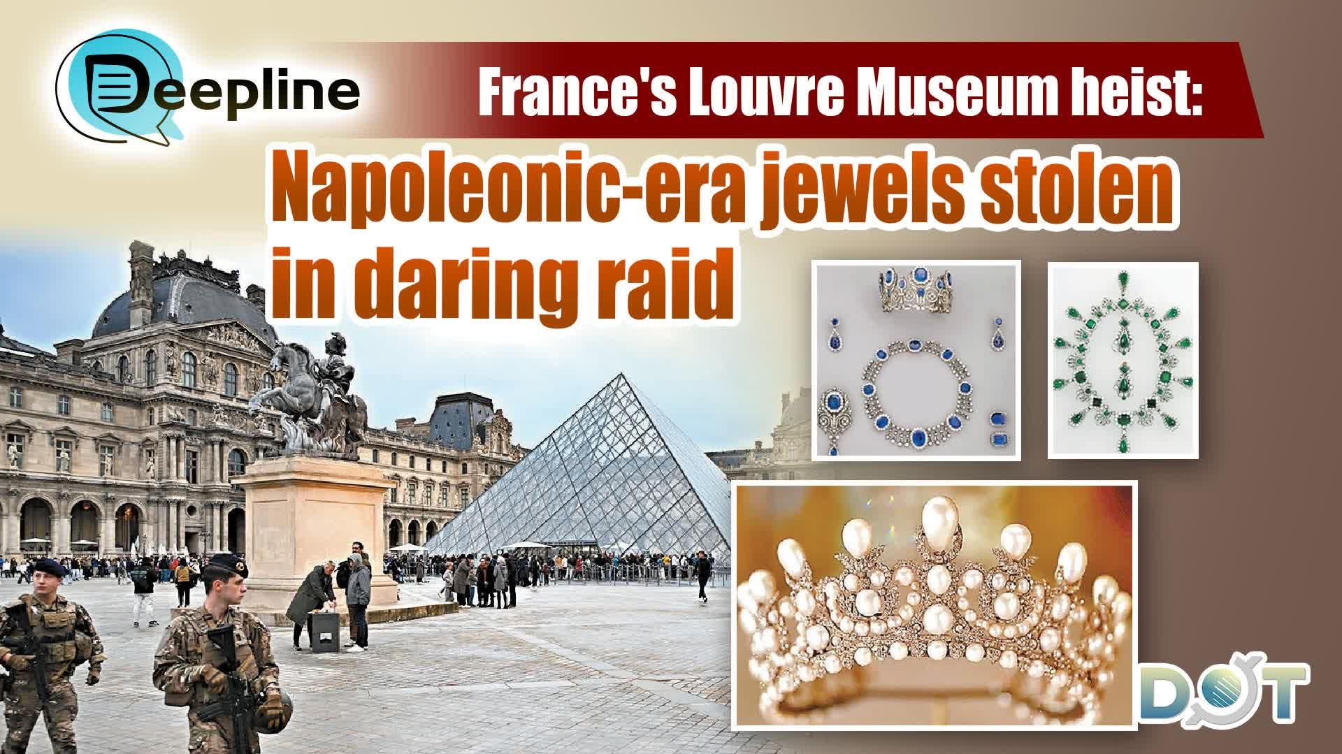 Thieves Steal $102 Million in Jewels from Louvre Museum in Paris Heist