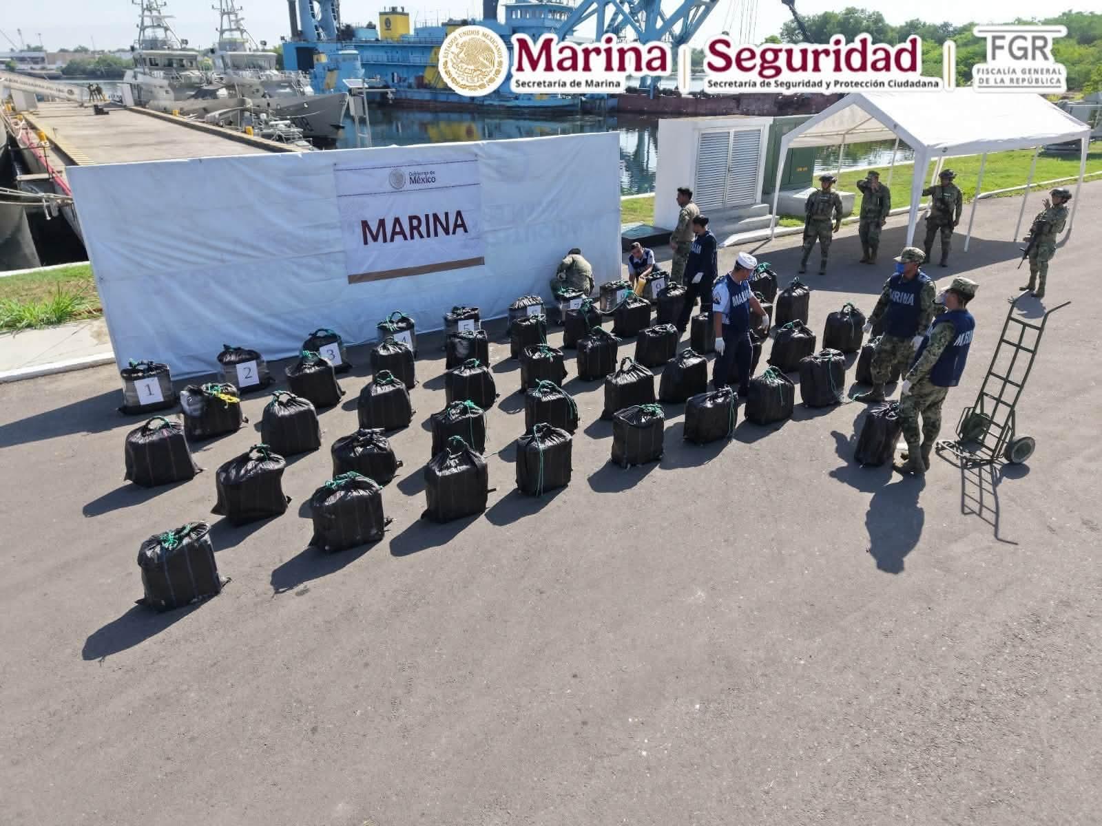 More than 1.5 tons of alleged cocaine seized.