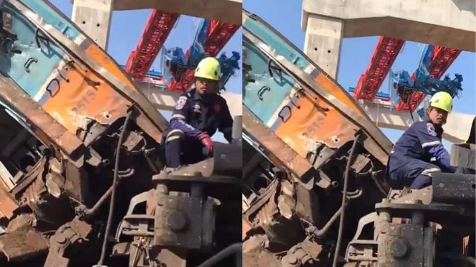High-Speed Rail Contractor's Crane Collapses Onto Passenger Train in Thailand, Killing 22