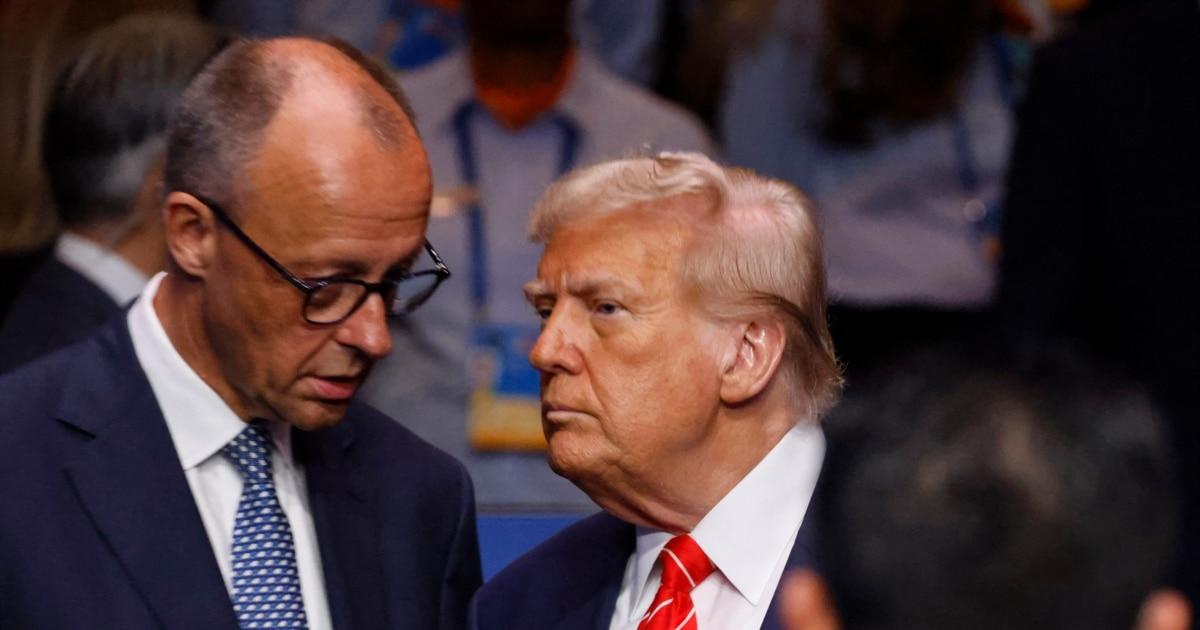 Trump Thanks Germany for Base Access, Merz Says Iran Regime Must Go
