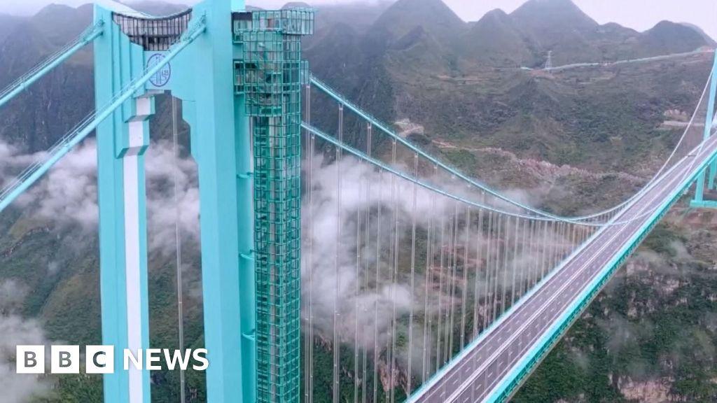 China Opens World's Highest Bridge in Guizhou, Cutting Travel Time from Two Hours to Two Minutes