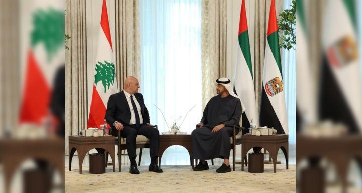 Joseph Aoun Meets Mohammed bin Zayed During Abu Dhabi Visit to Strengthen UAE-Lebanon Relations