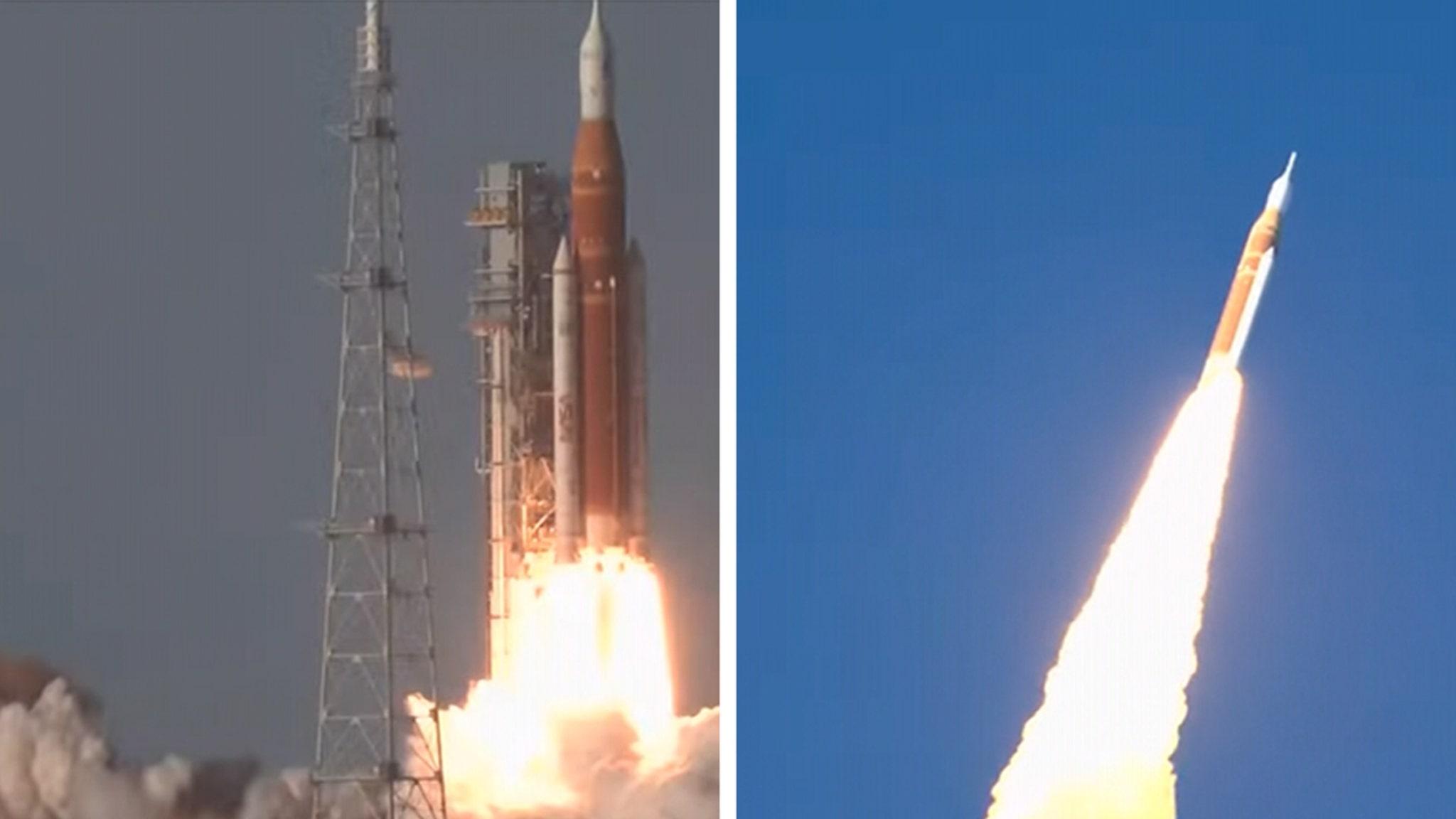 NASA Launches Artemis II, SLS and Orion To Orbit Moon Carrying Four Astronauts