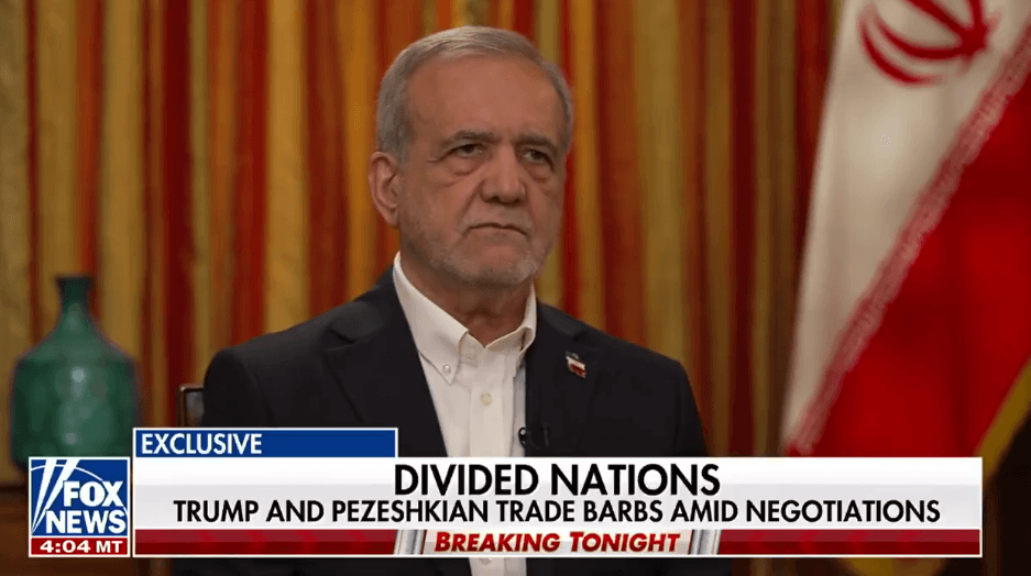Masoud Pezeshkian Tells Fox News Iran Will Respond Strongly If Fighting Continues