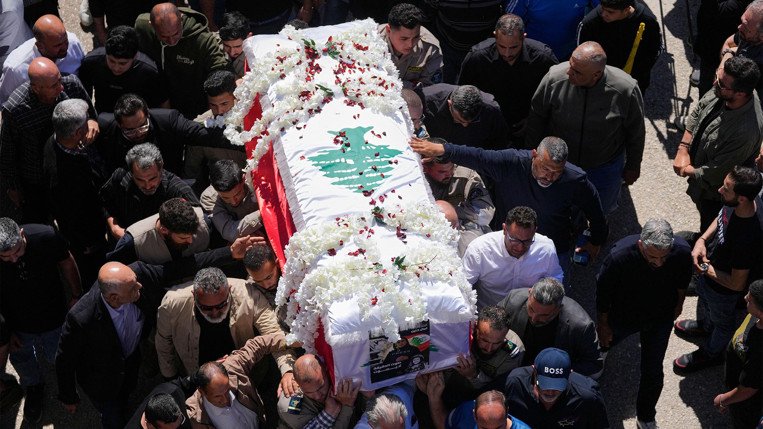 Israeli Drone Strike Kills Amal Khalil; Red Cross Reports On Lebanon Roadside Attack