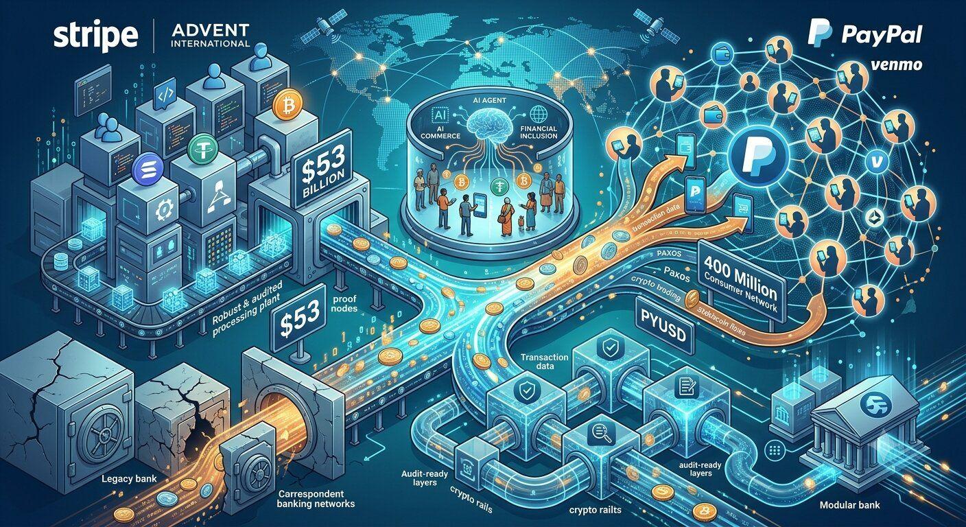 SWIFT Expands Blockchain Settlement Network After 17 Banks, While Stripe Bids $53 Billion for PayPal