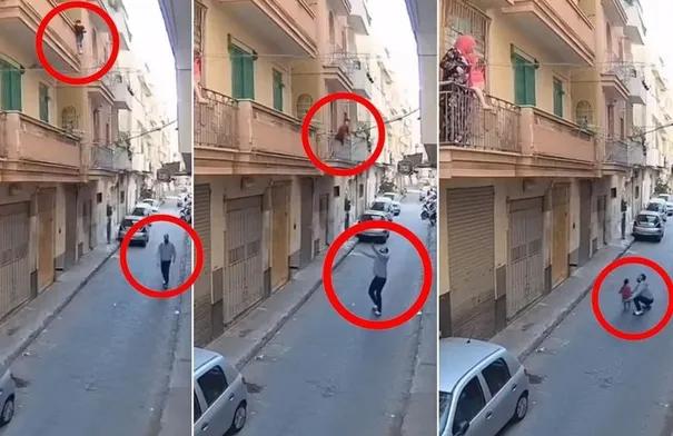 Ahmed Ragab, 25, Catches Child After Balcony Fall in Giza, Egypt
