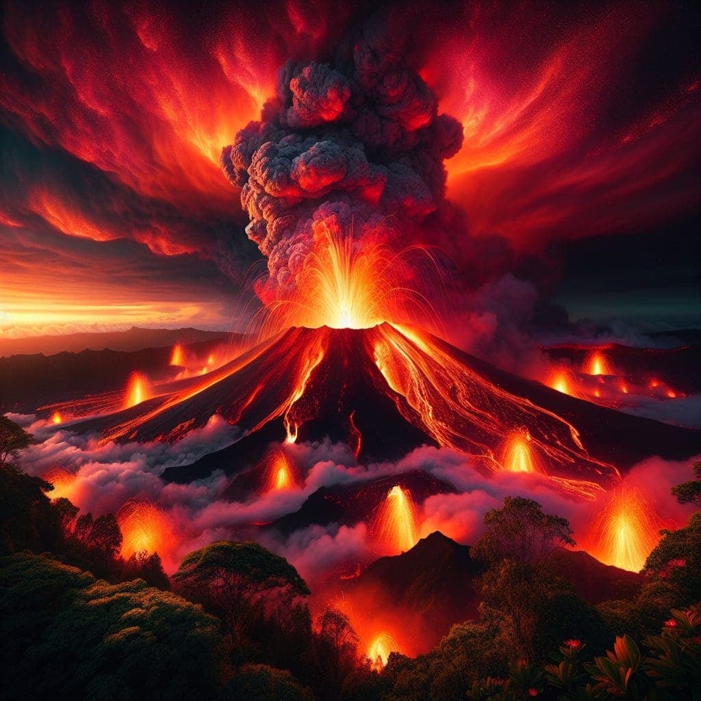 Kilauea Volcano Erupts, Shoots Lava 1,000 Feet as USGS Upgrades to Warning and Aviation Red