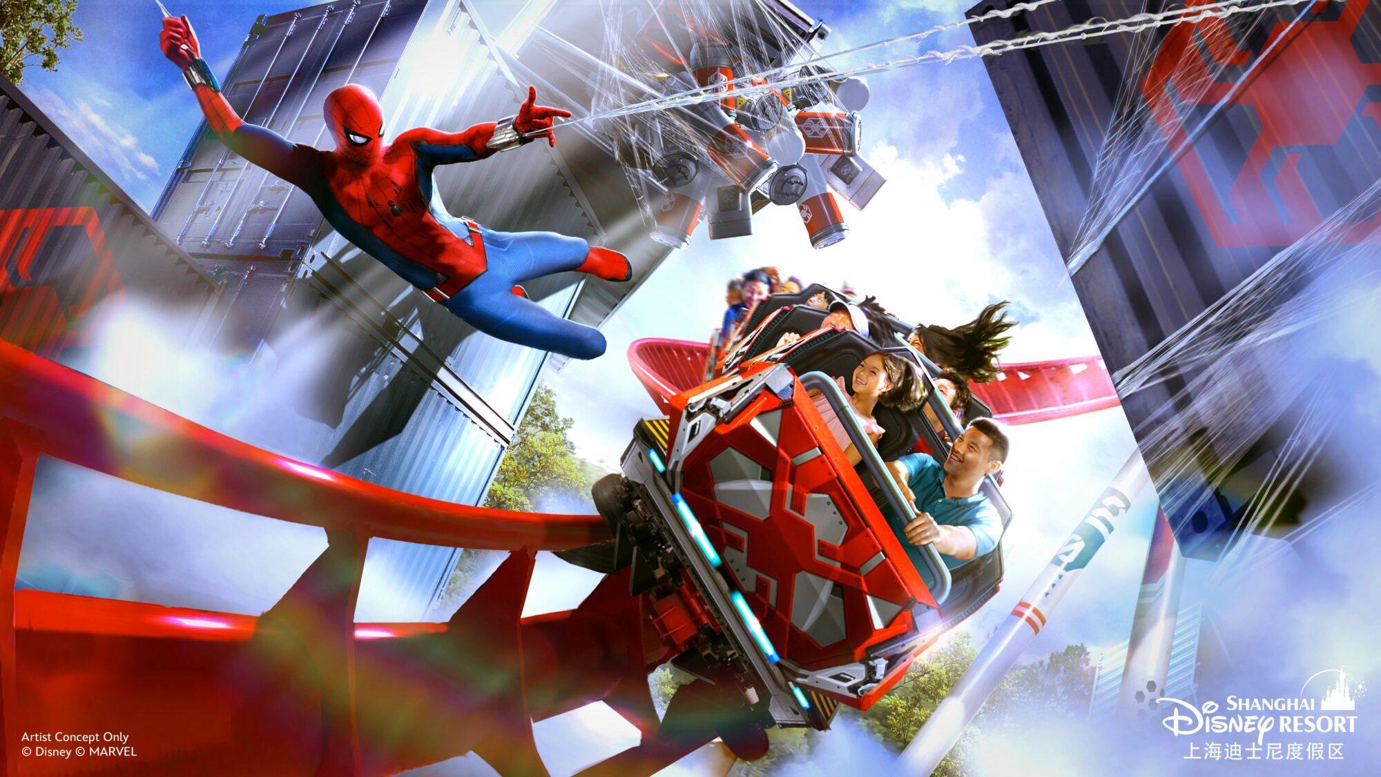 Shanghai Disneyland Resort Posts First Photo Of Spider-Man Coaster Track