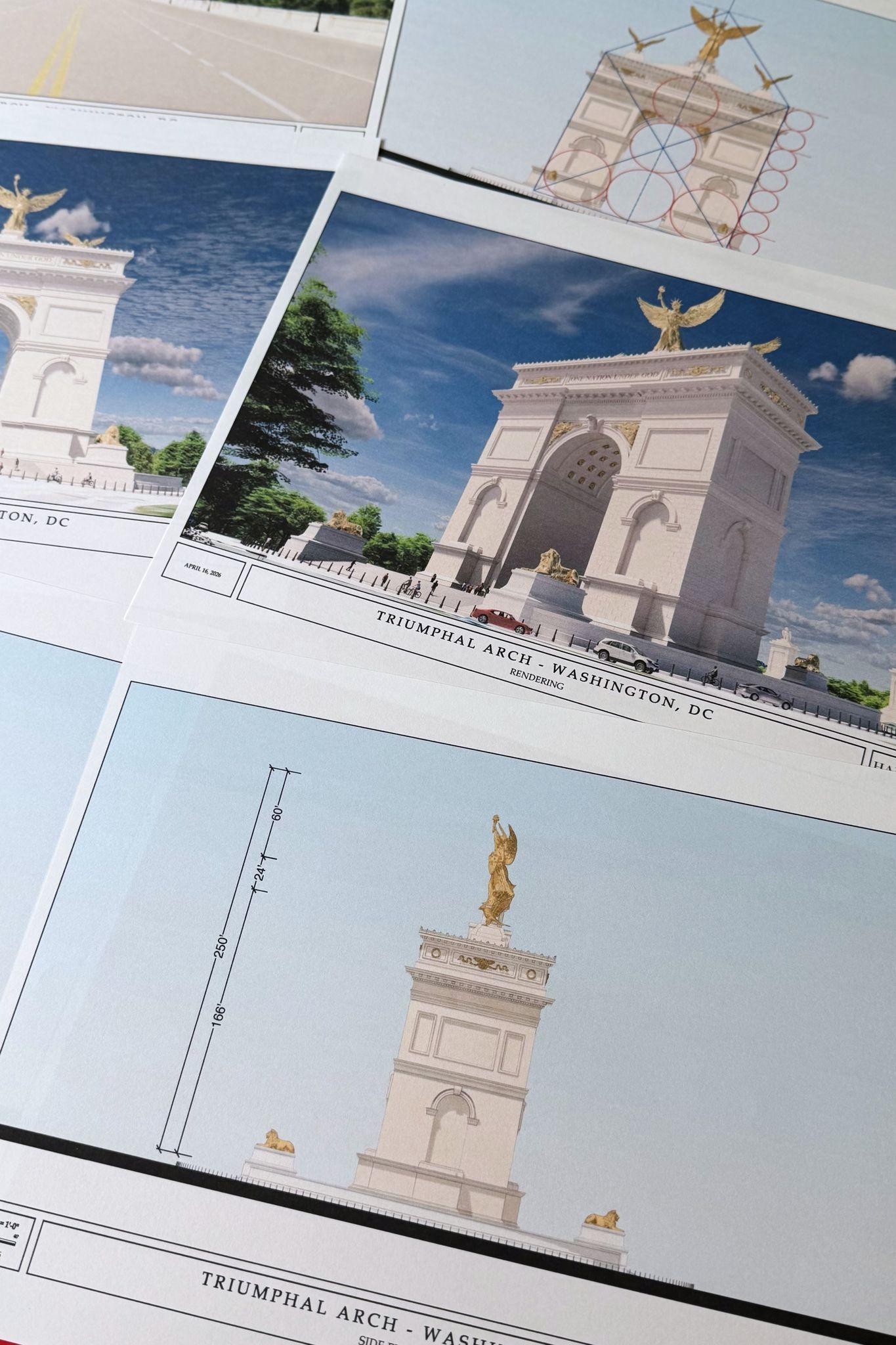 Trump Administration Unveils Plans for 250-Foot Triumphal Arch Near Arlington Cemetery