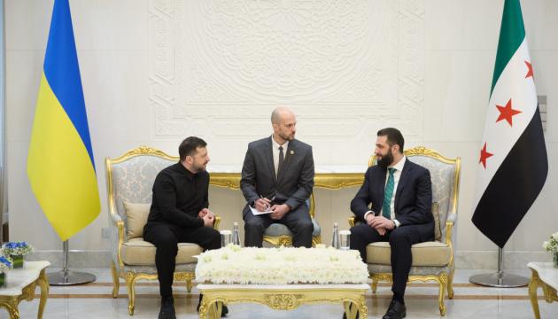 Zelensky Meets Syria's al-Sharaa in Damascus, Pledges Security and Food Cooperation