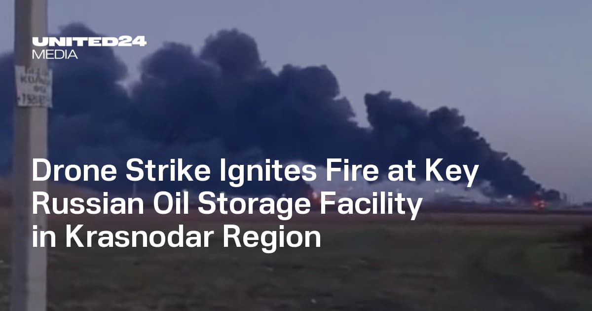 Ukraine Strikes Tikhoretsk Oil Hub in Russia’s Krasnodar, Sparking Major Fire