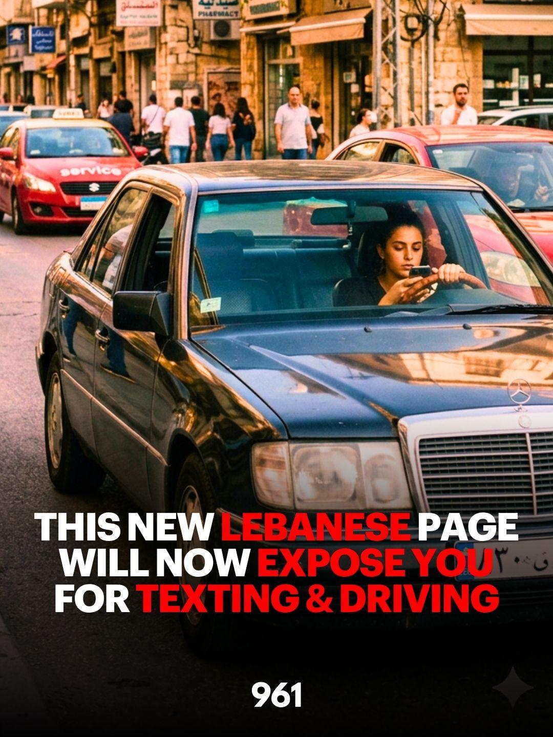 Instagram Page @shilomenidak Targets Lebanese Drivers Who Text And Drive