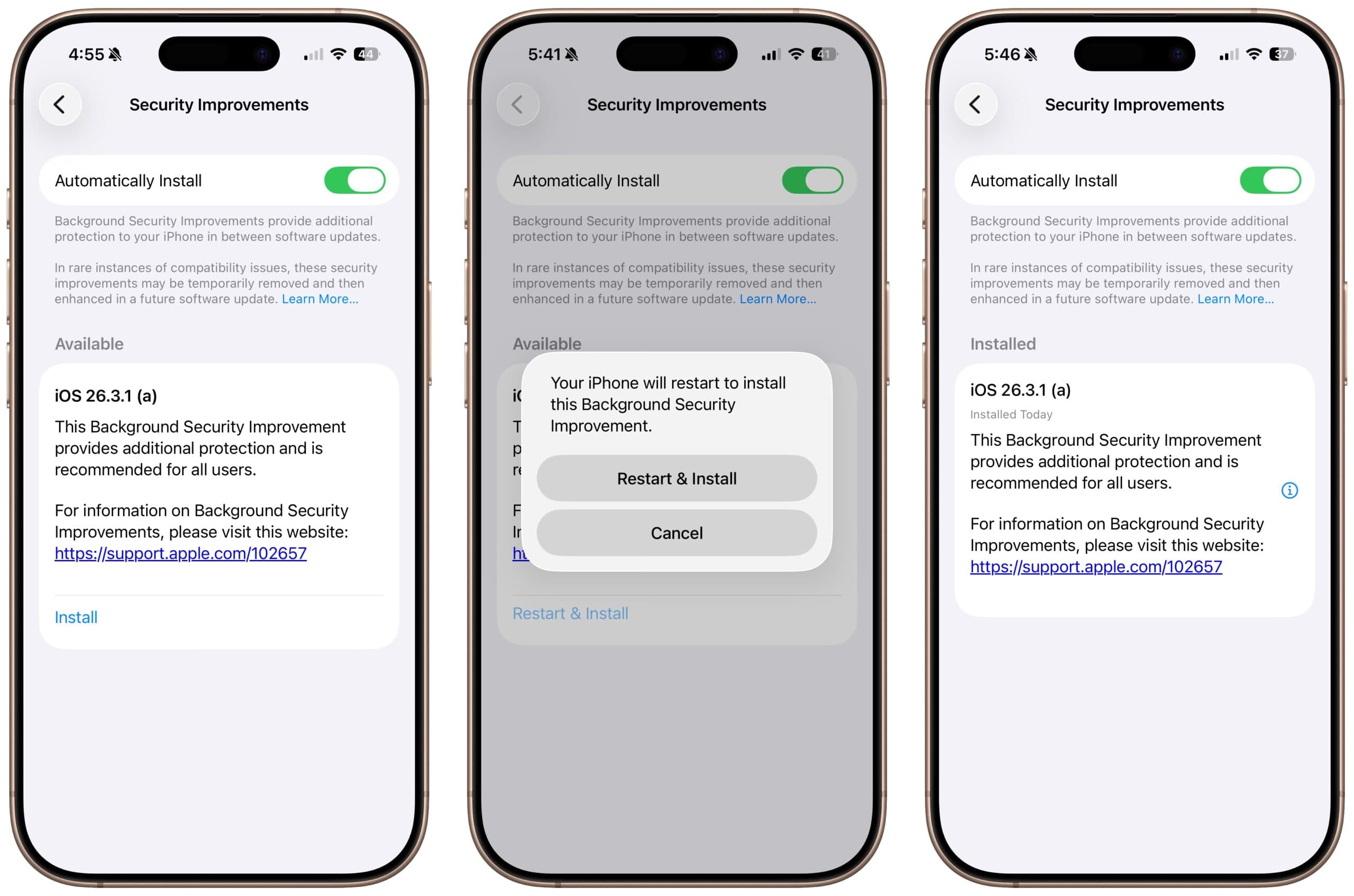 Apple Patches Safari WebKit Flaw With First Background Security Update