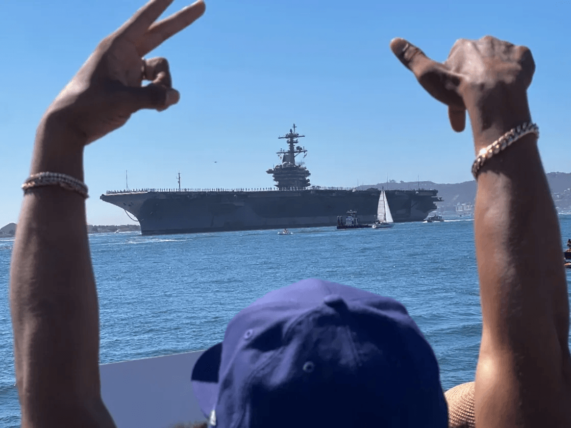 Pete Hegseth Welcomes USS Abraham Lincoln Back to San Diego After Deployment