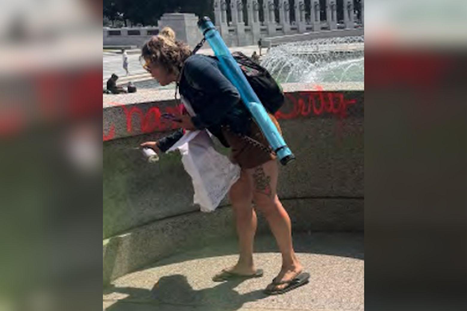 Melissa L. Farris Charged With Vandalizing World War II Memorial in Washington, D.C.