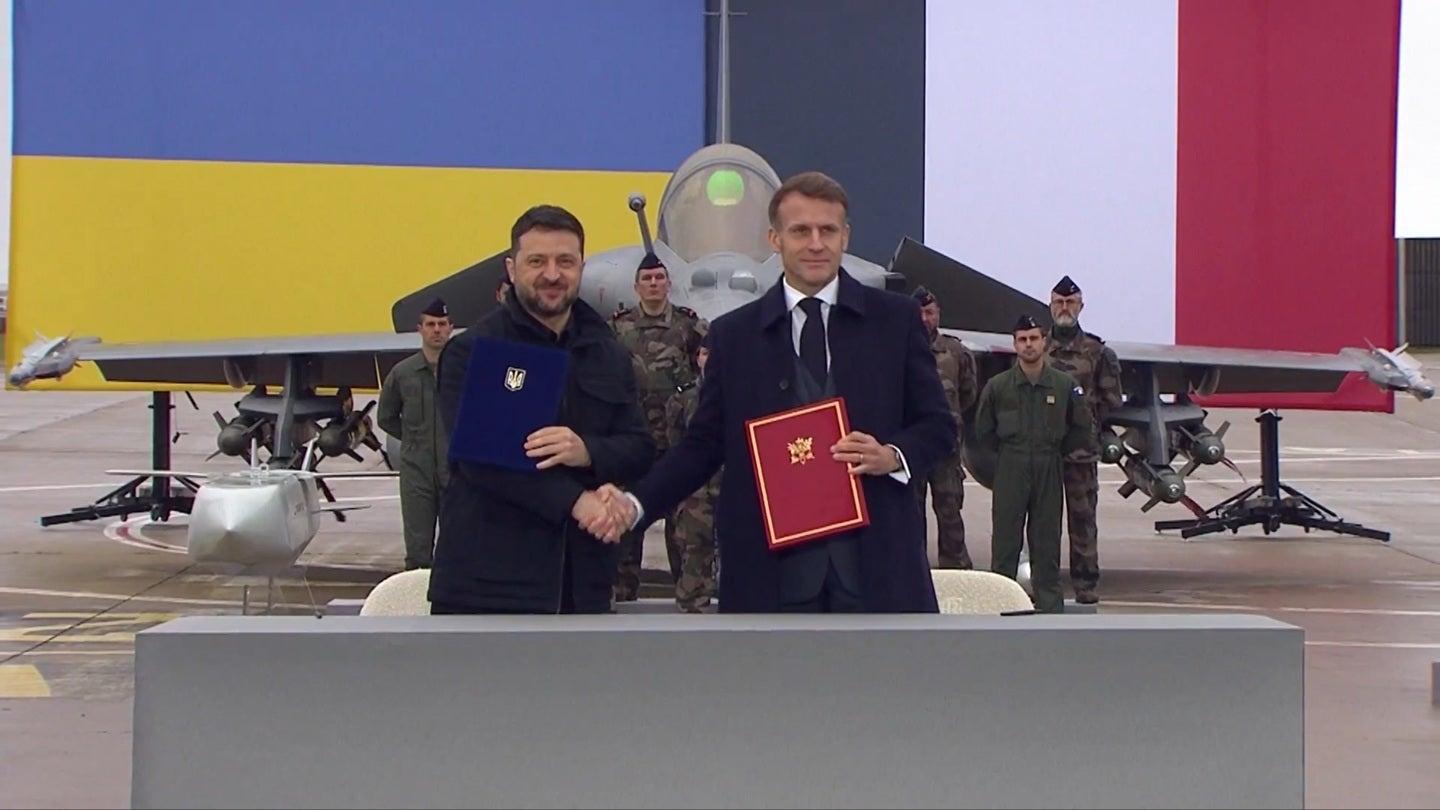 Zelensky Signs Deal With Macron To Buy Up To 100 French Rafale Warplanes