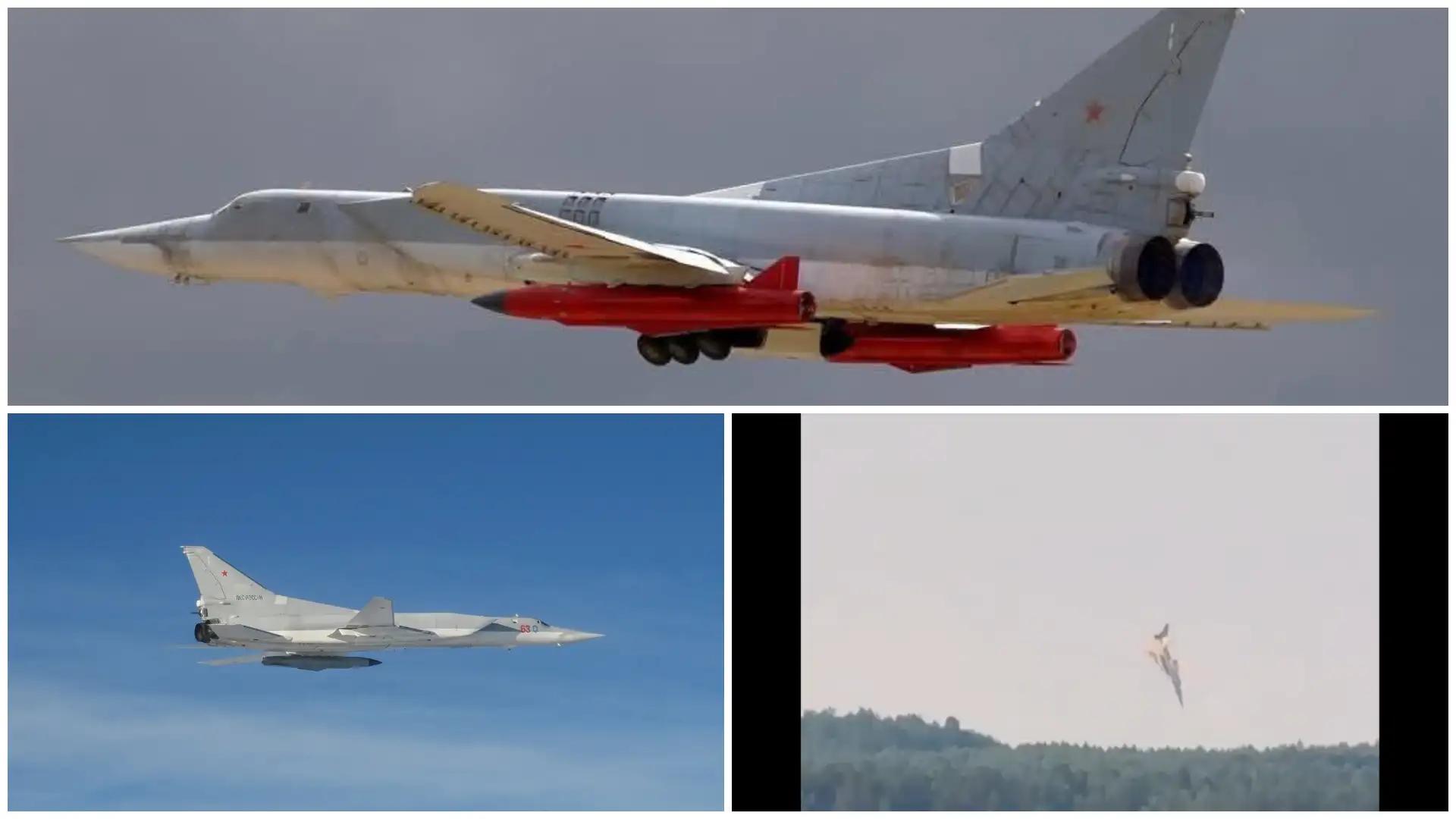 Russian Tu-22M3 Bomber Crashes Near Kamenka In Irkutsk Region During Training Flight