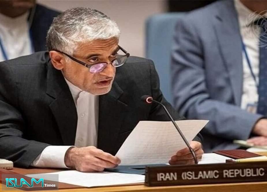 Iran’s UN Ambassador Amir Saeid Iravani Rejects Arab League Resolution in Cairo