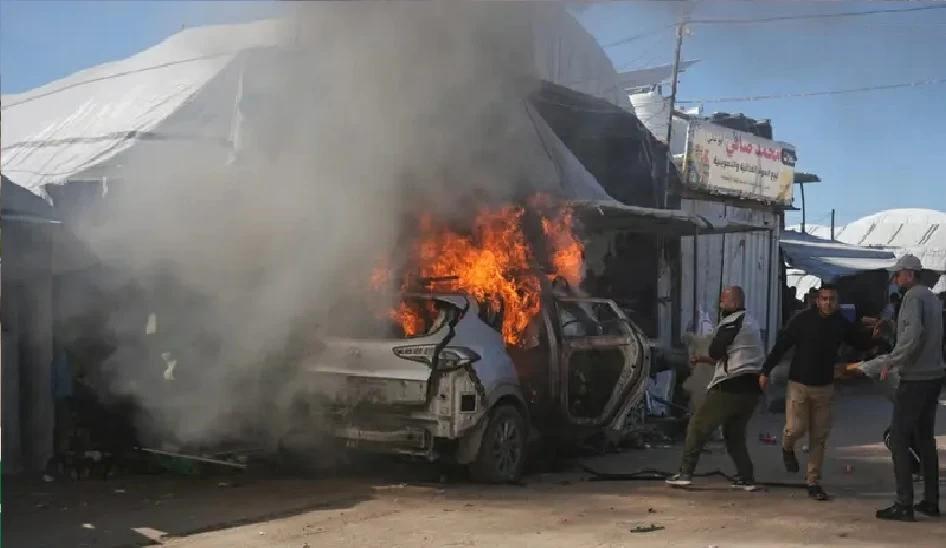 Lebanon-Linked Drone Strike Sets Vehicle On Fire In Shomera, Israeli Army Says