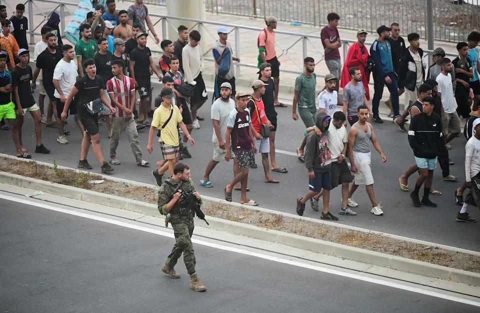 Spain Installs 500-Meter Sea Barrier on Ceuta Border After 67 Migrants Die