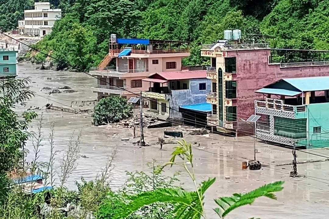 Nepal Floods Kill At Least Eight, Sweep Away Villages Near China Border