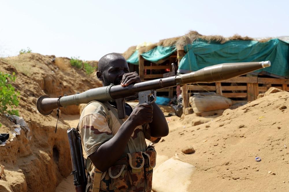 The Sudanese Army shoots down a Rapid Support Forces drone in the strategic Ker-Muk (al-Karmak) area