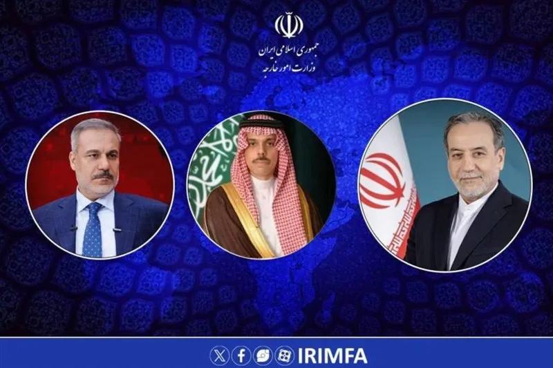 Iranian Foreign Minister Abbas Araghchi Calls Saudi FM Faisal Bin Farhan, Turkish FM Hakan Fidan