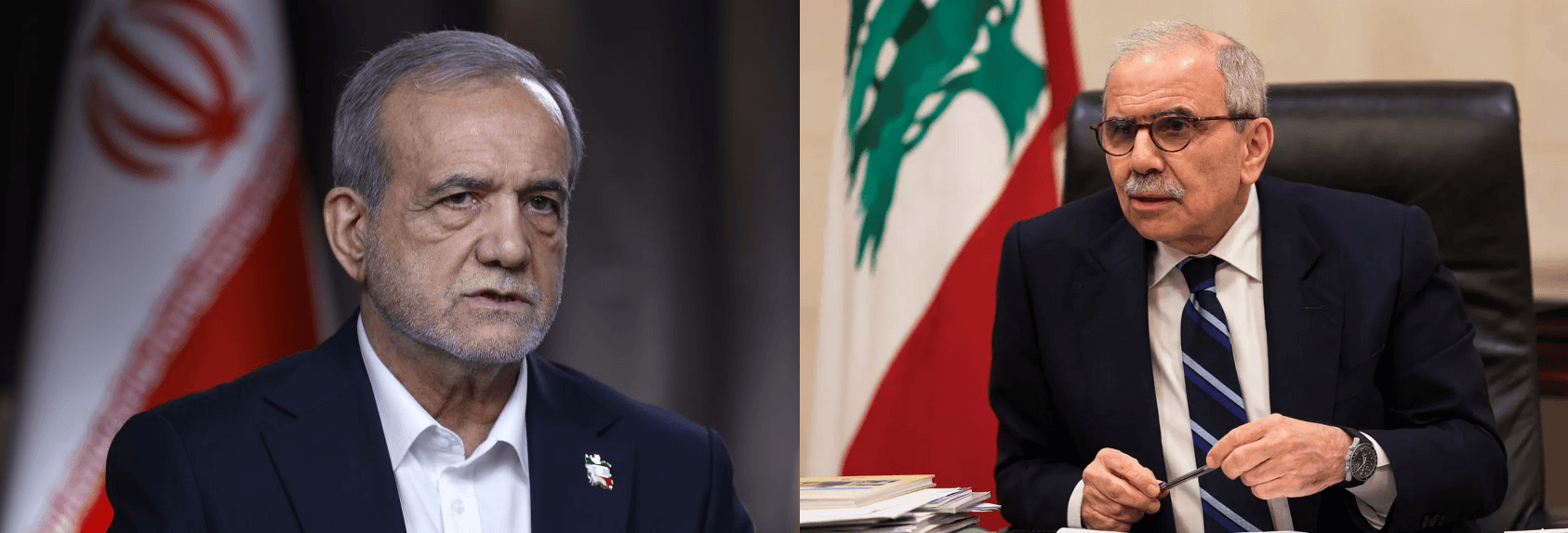 Nawaf Salam Tells Masoud Veshkian Lebanon Won’t Be Arena For Regional Conflicts