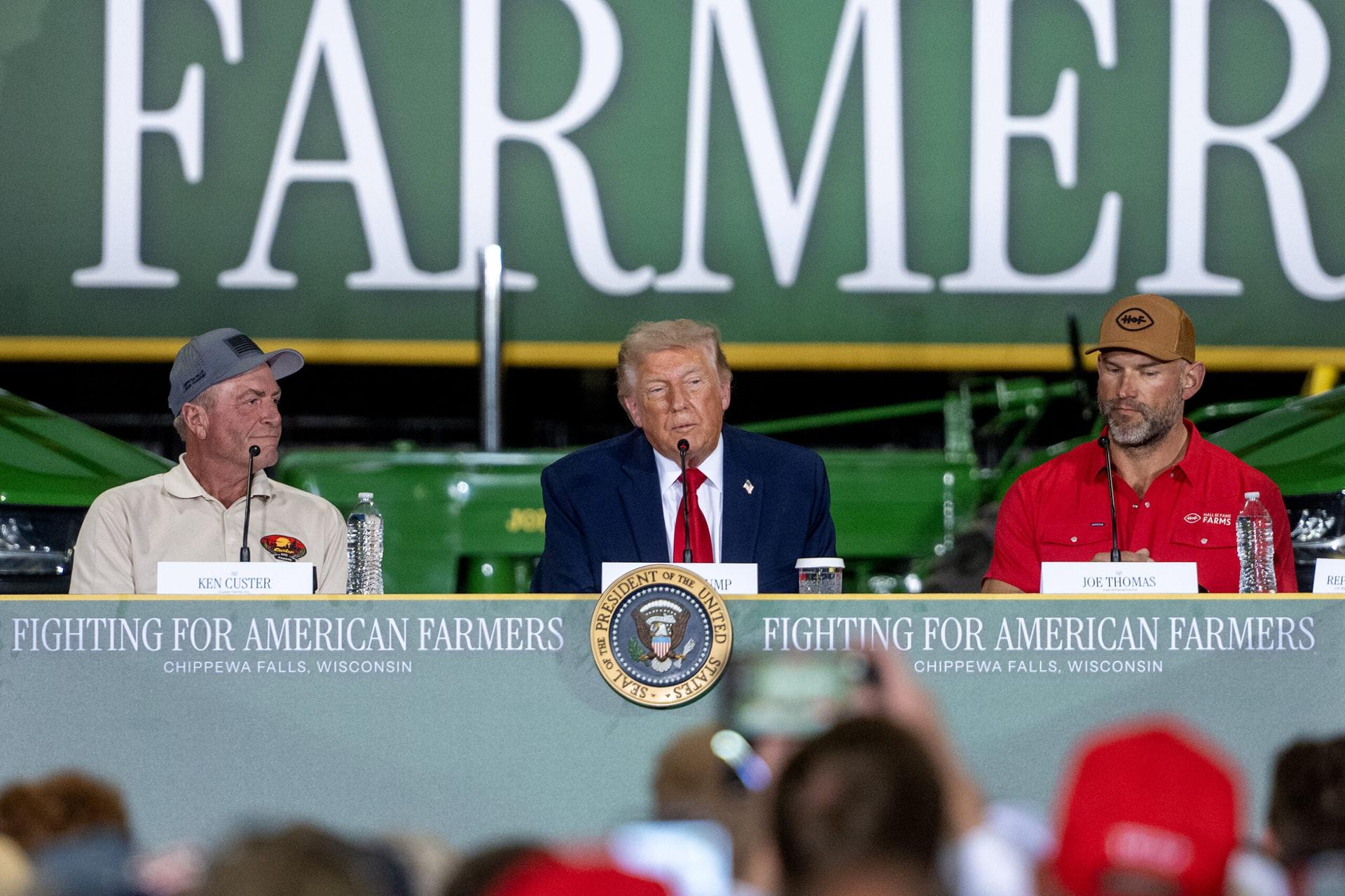Donald Trump Promotes $28 Billion Farmer Payments at Chippewa Falls Roundtable