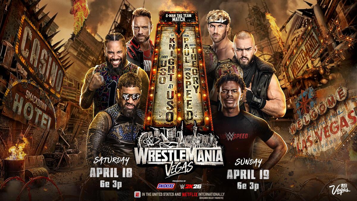 IShowSpeed Makes Official WWE Debut at WrestleMania 42 in Six-Man Tag