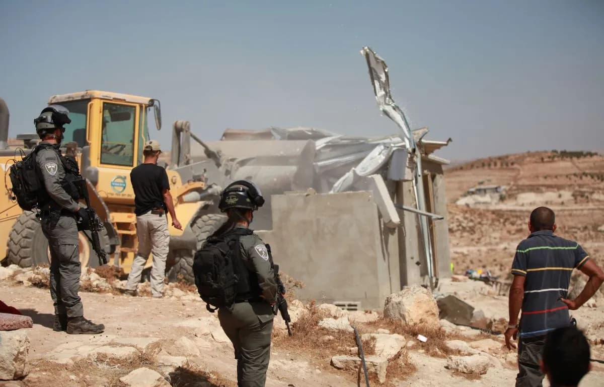 Israeli forces demolish homes and agricultural structures in Yatta Badia near Hebron
