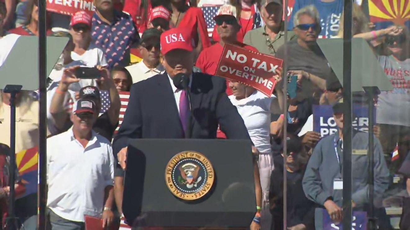 Trump Stumps In Bullhead City, Arizona, Rallying For Andy Biggs And GOP Candidates