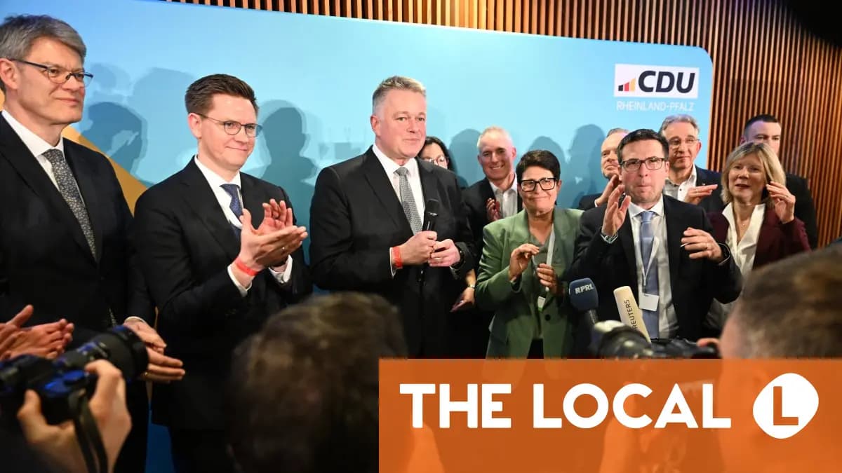 CDU Set to Oust SPD in Rhineland-Palatinate, End 35-Year Rule; Gordon Schnieder to Become Premier