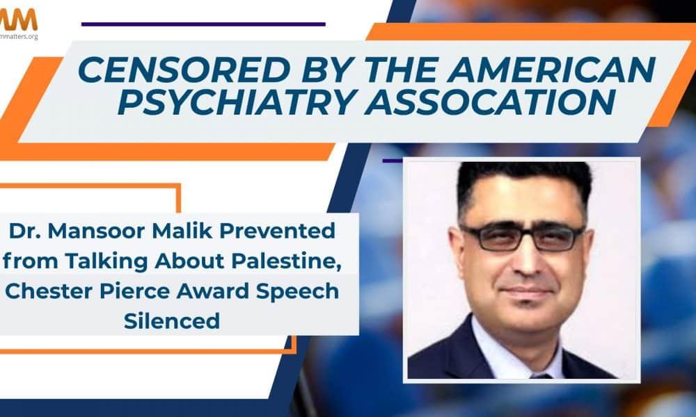 Why did the American Psychiatric Association cancel my Humanitarian Award Lecture on Gaza?