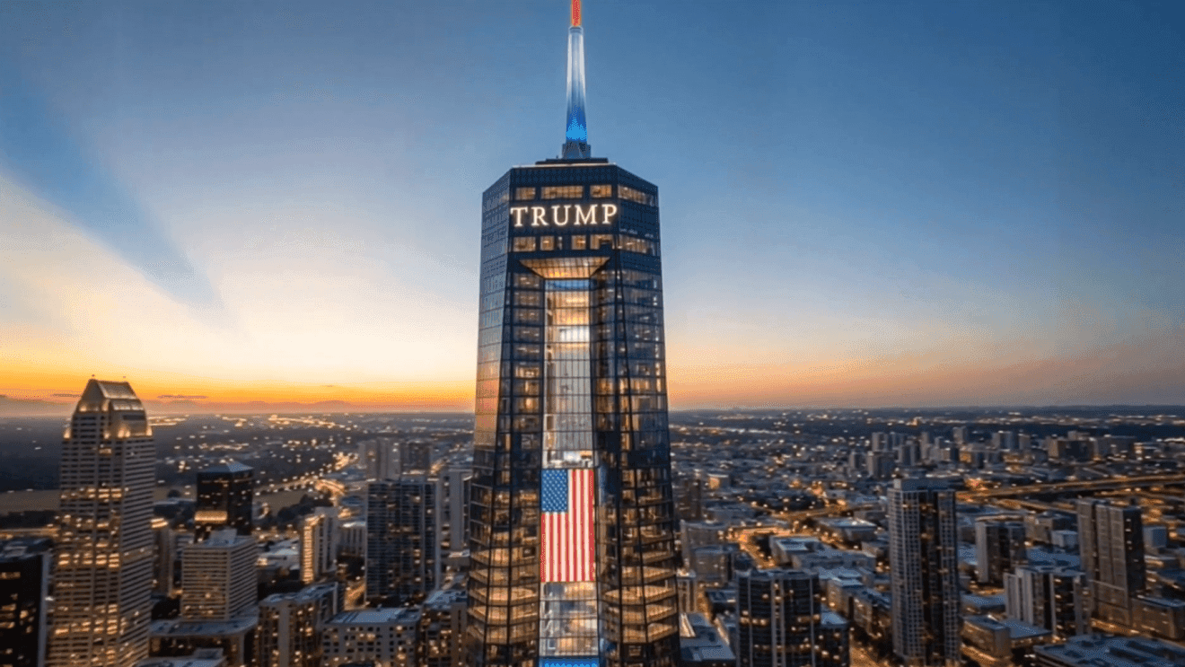 Trump Unveils AI-Generated Towering Presidential Library in Miami