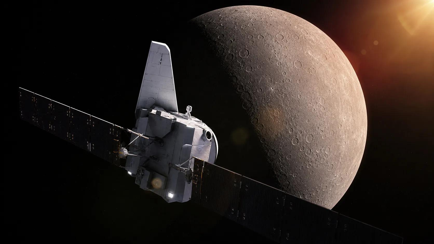 BepiColombo Begins Final Approach to Mercury After Two Spacecraft Separate