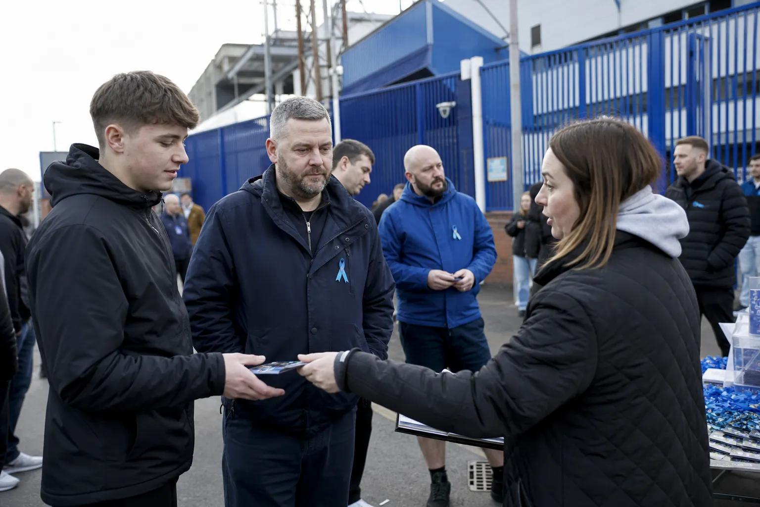 Prince William Launches On Your Side Suicide Prevention Guidance With Harry Kane in Liverpool