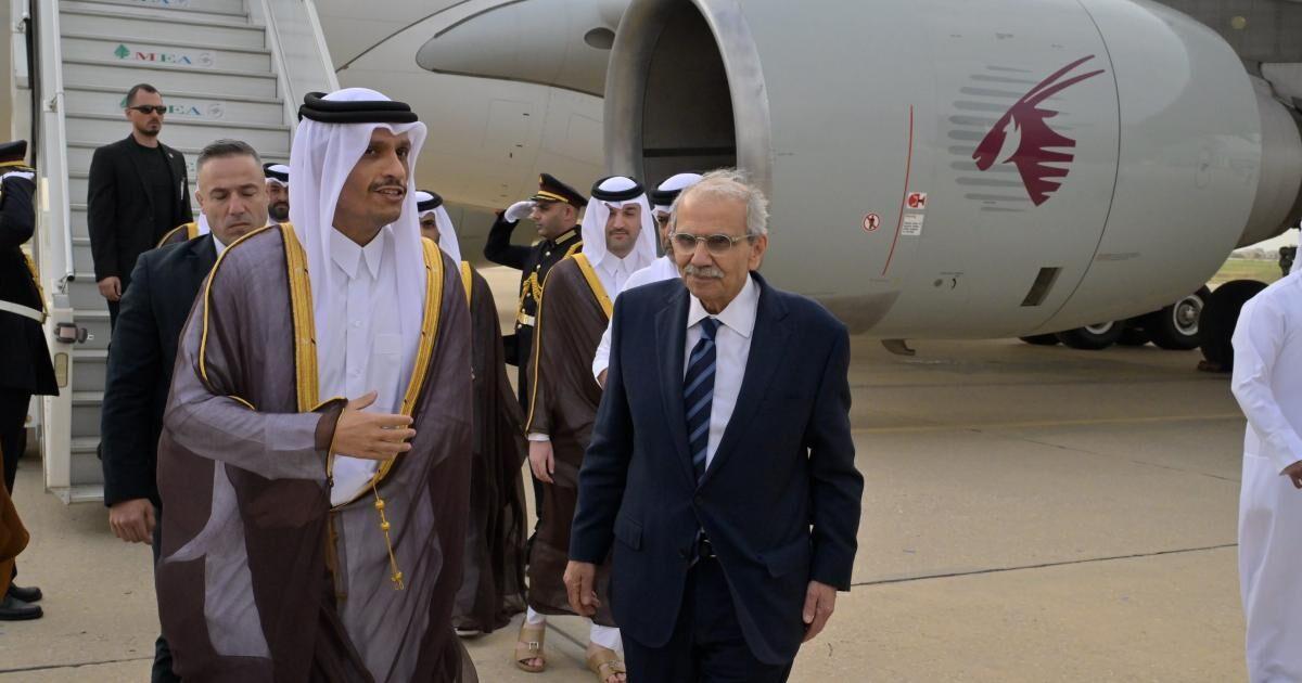 Qatar Prime Minister Sheikh Mohammed Al Thani Begins Official Visit to Lebanon, Meets Senior Leaders