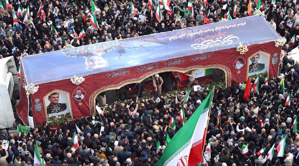 Tehran holds mass funeral for assassinated IRGC naval cmdr. Tangsiri
